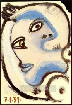 ファムの女性 5 1939 キュビスト Oil Paintings